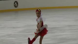 Kamila Valieva 5yearold program2S attempt [upl. by Anehc]