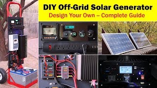 HighCapacity OffGrid Solar Generator rev 4  Wiring Diagram Parts List Design Worksheet [upl. by Warden808]