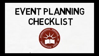 How to Create an Event Planning Checklist [upl. by Kerwinn]