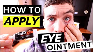 🔴Eye Ointment  How to Apply Eye Ointment Simple [upl. by Lien]