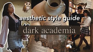 AESTHETIC STYLE GUIDE Dark Academia  Episode 2  outfit ideas visual moodbooard movie recs etc [upl. by Adnovoj]