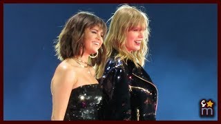 Taylor Swift amp Selena Gomez  quotHands to Myselfquot Live Clips Reputation Tour Rose Bowl Night 2 [upl. by Raleigh]