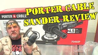 Sanding Bondo With An Electric Sander  PORTER CABLE [upl. by Anibas138]