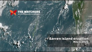 Barren Island eruption  May 1 2023 [upl. by Clarinda]