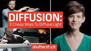 Diffusion Basics 3 Cheap Ways To Diffuse Light  Cinematography Techniques [upl. by Anaet]