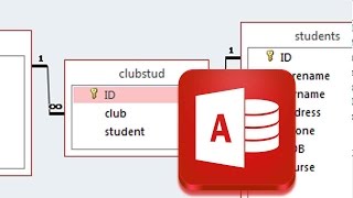 Many to Many Relationship Access College Database [upl. by Hnil]