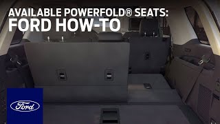 PowerFold® Seats  Ford HowTo  Ford [upl. by Assyl991]