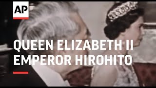 Queen Meets Emperor Hirohito In London [upl. by Orlanta683]