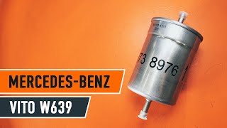 Wie MERCEDES VITO W639 Kraftstofffilter wechseln AUTODOC TUTORIAL [upl. by Toby]