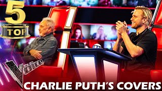 TOP 5 CHARLIE PUTHS COVERS ON THE VOICE  BEST AUDITIONS [upl. by Hasheem]