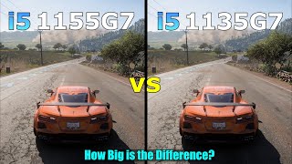 i5 1155G7 vs i5 1135G7  Intel Iris Xe Graphics  How Big is the Difference [upl. by Flanna759]