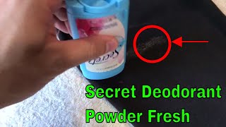 ✅ How To Use Secret Deodorant Antiperspirant Review [upl. by Ecnerewal]