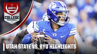 Utah State Aggies vs BYU Cougars  Full Game Highlights [upl. by Worthy]