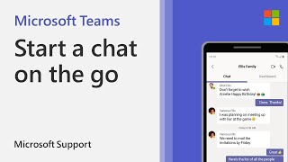 How to start a chat on the Microsoft Teams mobile app  Microsoft Teams [upl. by Nahgrom]