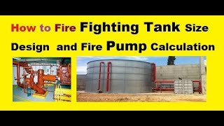 Fire Fighting Tank Size Design and Fire Pump Calculation as per NFPA Standard [upl. by Aneerb]