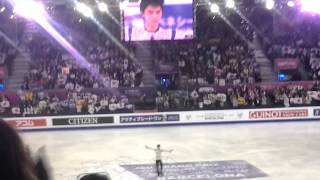 GPF2015 FP1º Yuzuru HANYU SEIMEI World Record My present to JAPAN [upl. by Coshow]