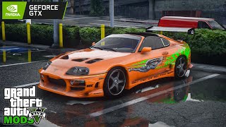 GTA 5 Realistic Supra 2JZ Sound QuantV  NVE  NB Visual [upl. by Amand]