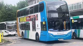 Bus Spotting at Cwmbran Bus Station Scania Enviro 400 amp Enviro 200 MMC amp Optare Solo SR [upl. by Nodyarg]