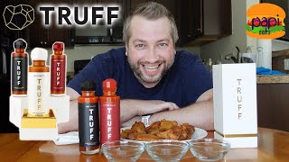 TRUFF  Truffle Oil Infused Hot Sauce  Hot Hotter amp White Truffle  Taste Test Review [upl. by Friedlander]