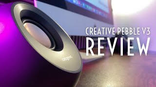 Creative Pebble V3 Review  Crisp Audio Compact Size AND LowCost [upl. by Lauzon]