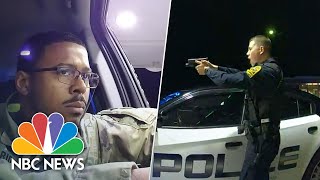 WATCH Police Pull Guns On AfroLatino Army Officer In Traffic Stop  NBC News [upl. by Phippen]