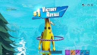 FORTNITE First Win with quotPEELYquot BANANA SKIN “BANANA” OUTFIT Showcase  SEASON 8 BATTLE PASS [upl. by Aniri487]