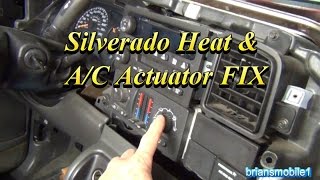 Silverado Heater and AC Actuator FIX [upl. by Enaed278]