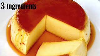 3 Ingredients Caramel Pudding  Dessert Recipe [upl. by Noach]