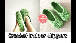 How to Crochet Indoor Slippers [upl. by Imit]