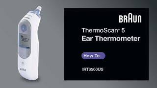 Braun ThermoScan 5 Ear Thermometer IRT6500IRT6020  How to Change from Fahrenheit to Celsius [upl. by Gnauq]