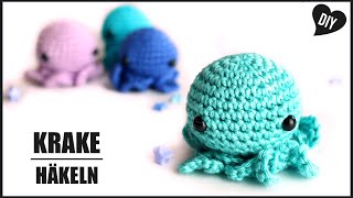 Krake häkeln  Oktopus Häkelanleitung  DIY Tutorial by Pfirsichteufel [upl. by Hillman]