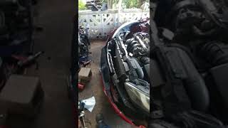 How to remove ac condenser on Hyundai Elantra 2015 [upl. by Aynom698]