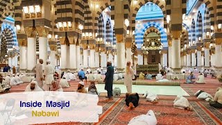 Inside Masjid Nabawi Prophet Muhammads ﷺ mosque I المسجد النبوي [upl. by Bussey]