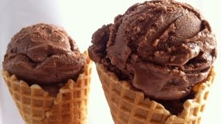 CHOCOLATE GELATO ice cream Recipe How To Cook That by Ann Reardon [upl. by Leoj]