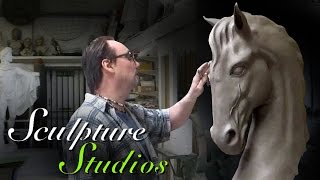 Classical Horse Head Carving by Sculpture Studios [upl. by Stier]