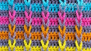 HOW to CROCHET JACOBS LADDER Stitch  Chain Loop Braids by Naztazia [upl. by Happ]