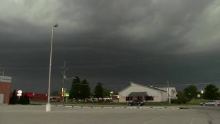 Severe Thunderstorm in Kokomo Indiana with Severe winds Hail April 26 2017 [upl. by Malia]