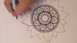 Mandala paso a paso y tips 2  Dibujo Rapido [upl. by Evetta]