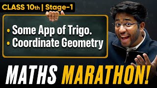 Class 10th Maths Maha Marathon  Some App of Trigonometry amp Coord Geometry 🔥  Shobhit Nirwan [upl. by Clintock174]