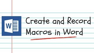 Word Macros Tutorial [upl. by Lelith]