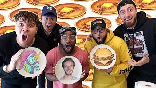 PANCAKE ART CHALLENGE PART 3 FT ALBOE [upl. by Jacobsen]