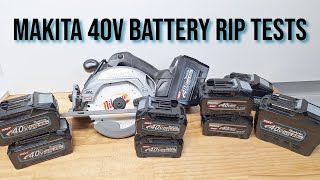 Makita 40v Battery Tests Ripping Timber [upl. by Adriell]