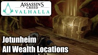 Assassins Creed Valhalla  All Wealth Locations  Jotunheim [upl. by Ayotak]