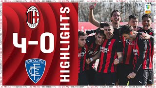 Highlights  Milan Primavera 40 Empoli  Matchday 6 Primavera 1 202021 [upl. by Treacy]