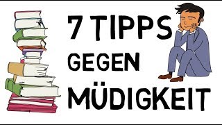 MÜDIGKEIT bekämpfen  7 Tipps zum wach werden [upl. by Ary]