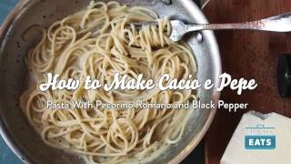 How to Make Cacio e Pepe Pasta With Cheese and Black Pepper [upl. by Adni764]