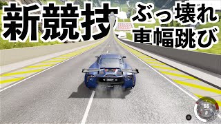 【超破壊車幅跳び】着地の際に飛び散る破片にご注意ください。ビームエヌジードライブ（beam NG drivea） [upl. by Naicad]