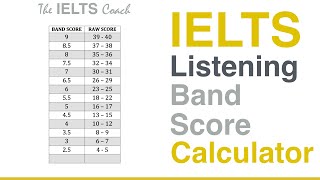 IELTS Listening Band Score Calculator [upl. by Aneela649]