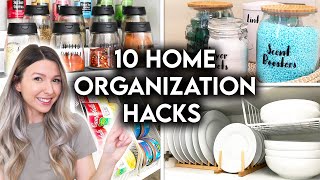 10 CLEVER HOME ORGANIZATION IDEAS  STORAGE HACKS [upl. by Anitsud378]