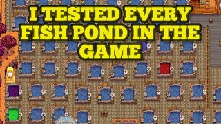 The best Fish For Your Fish Ponds In Stardew Valley  Updated guide for Stardew valley 15 [upl. by Aivyls]